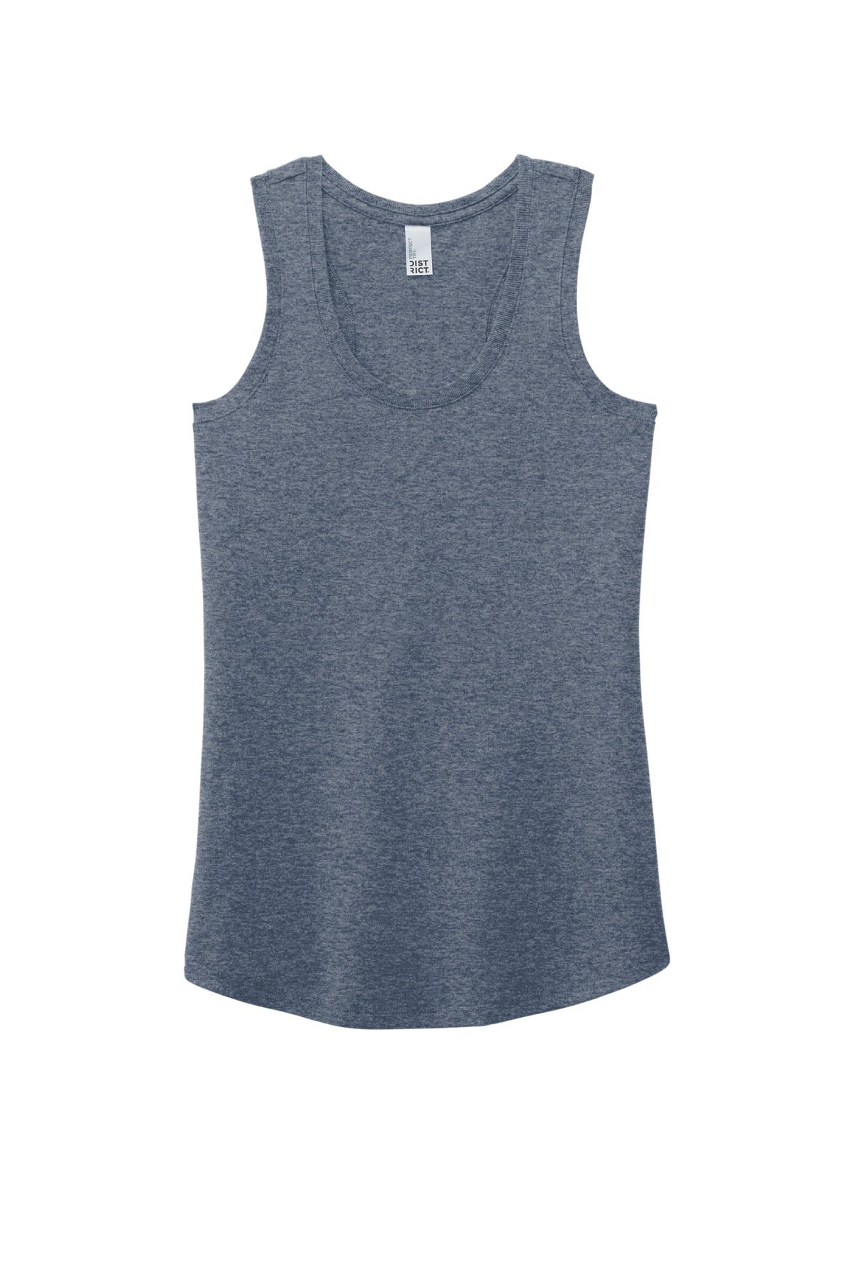 District Women's Perfect Tri Racerback Tank - Navy Frost - flat front