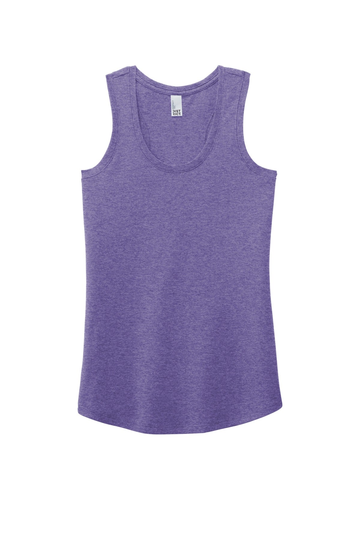 District Women's Perfect Tri Racerback Tank - Purple Frost - flat front
