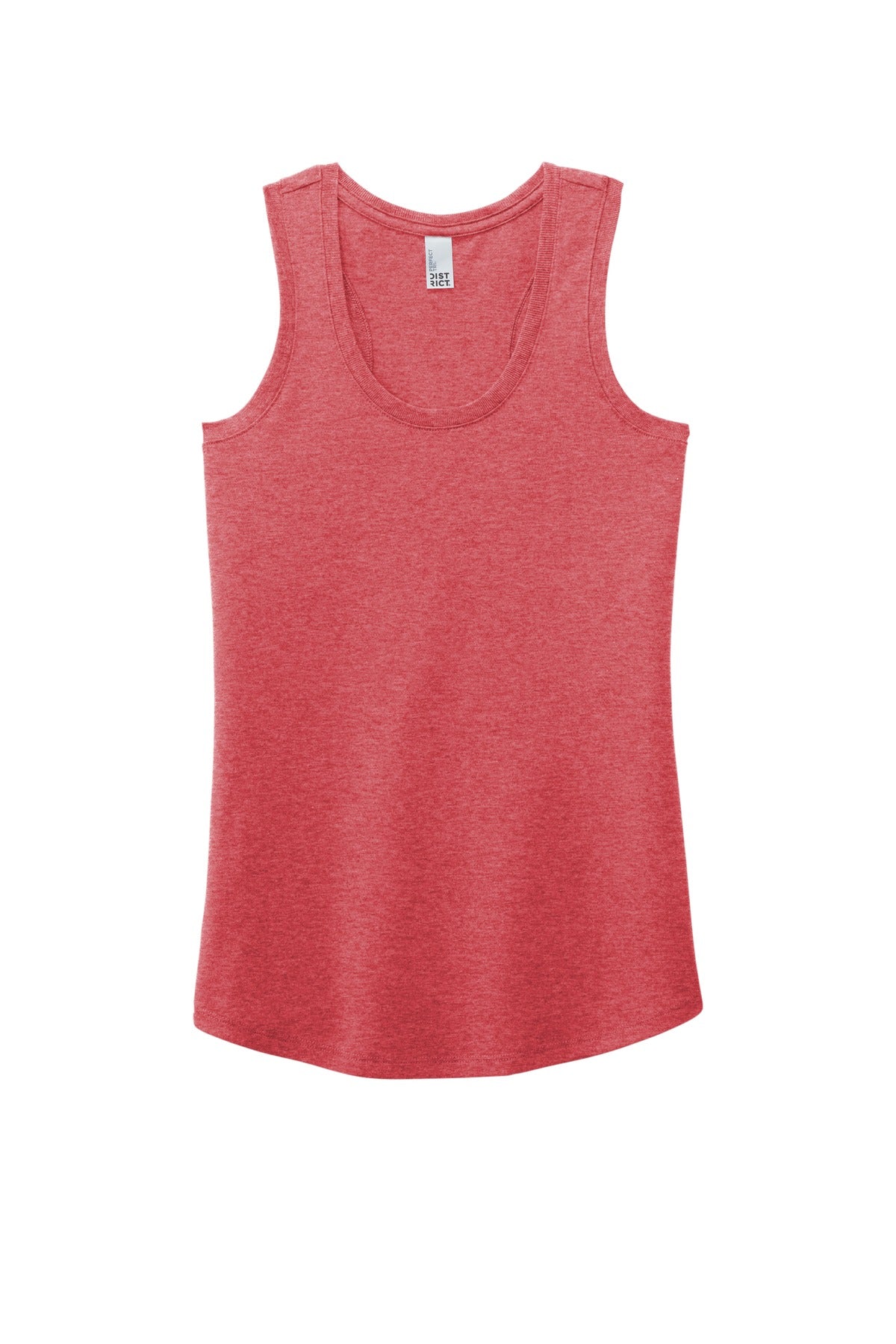 District Women's Perfect Tri Racerback Tank - Red Frost - flat front