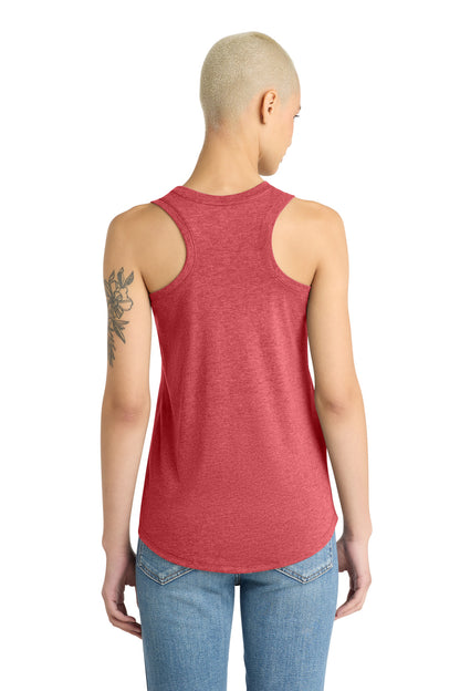 District Women's Perfect Tri Racerback Tank - Red Frost - back