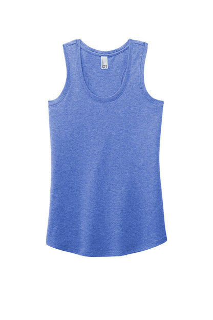 District Women's Perfect Tri Racerback Tank - Royal Frost - flat front