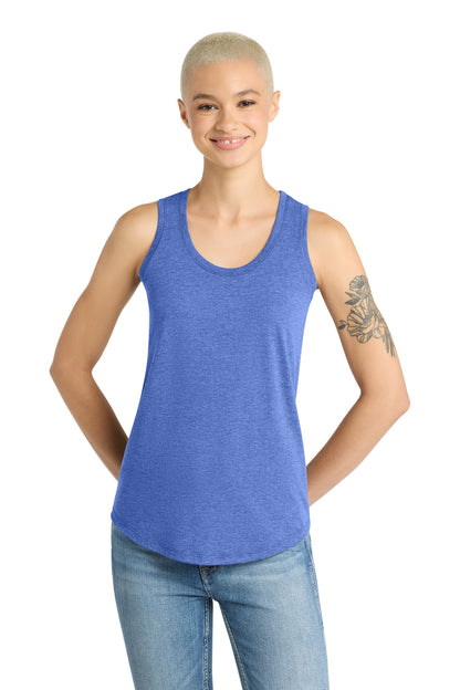 District Women's Perfect Tri Racerback Tank - Royal Frost - front