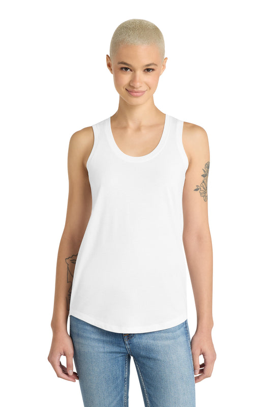 District Women's Perfect Tri Racerback Tank - White - front