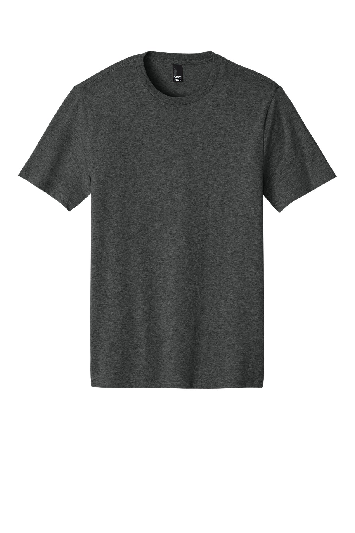 District Perfect Weight Icon Tee - Heathered Charcoal - flat front