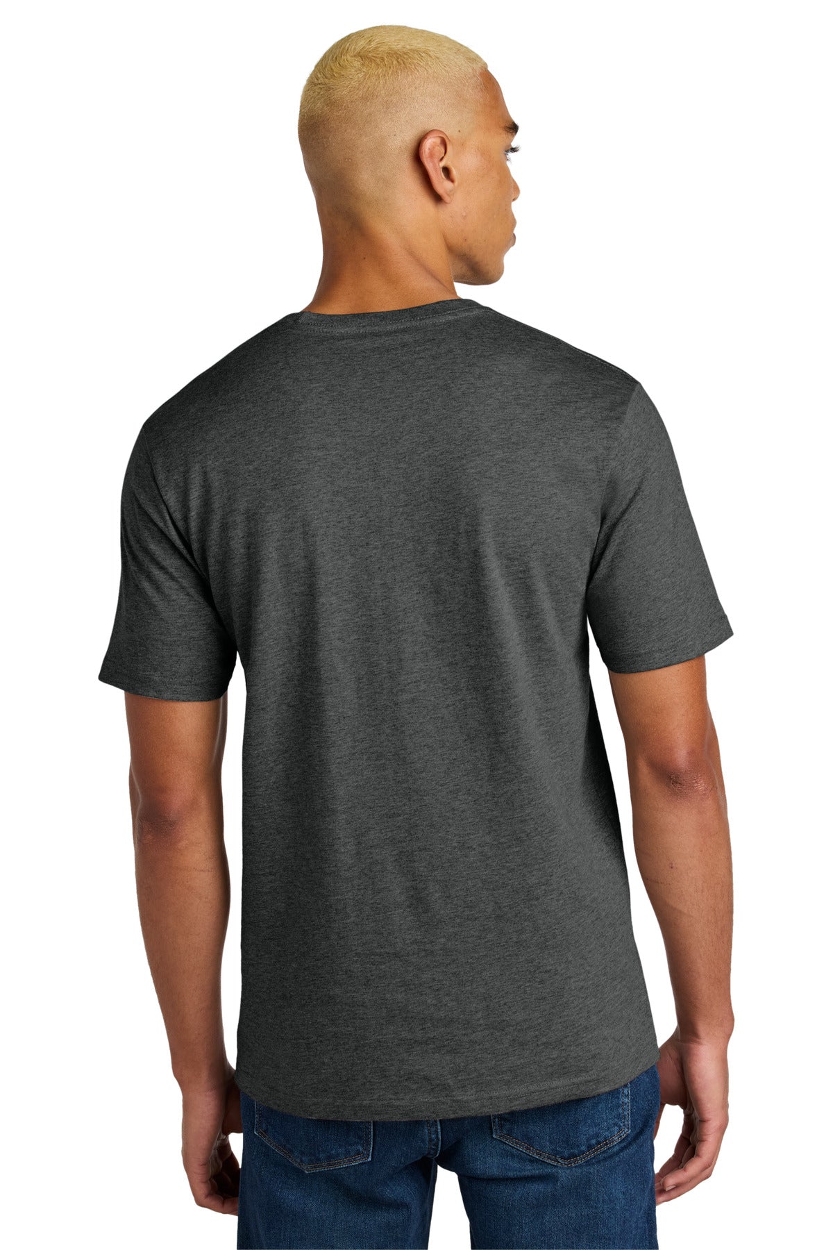 District Perfect Weight Icon Tee - Heathered Charcoal - back
