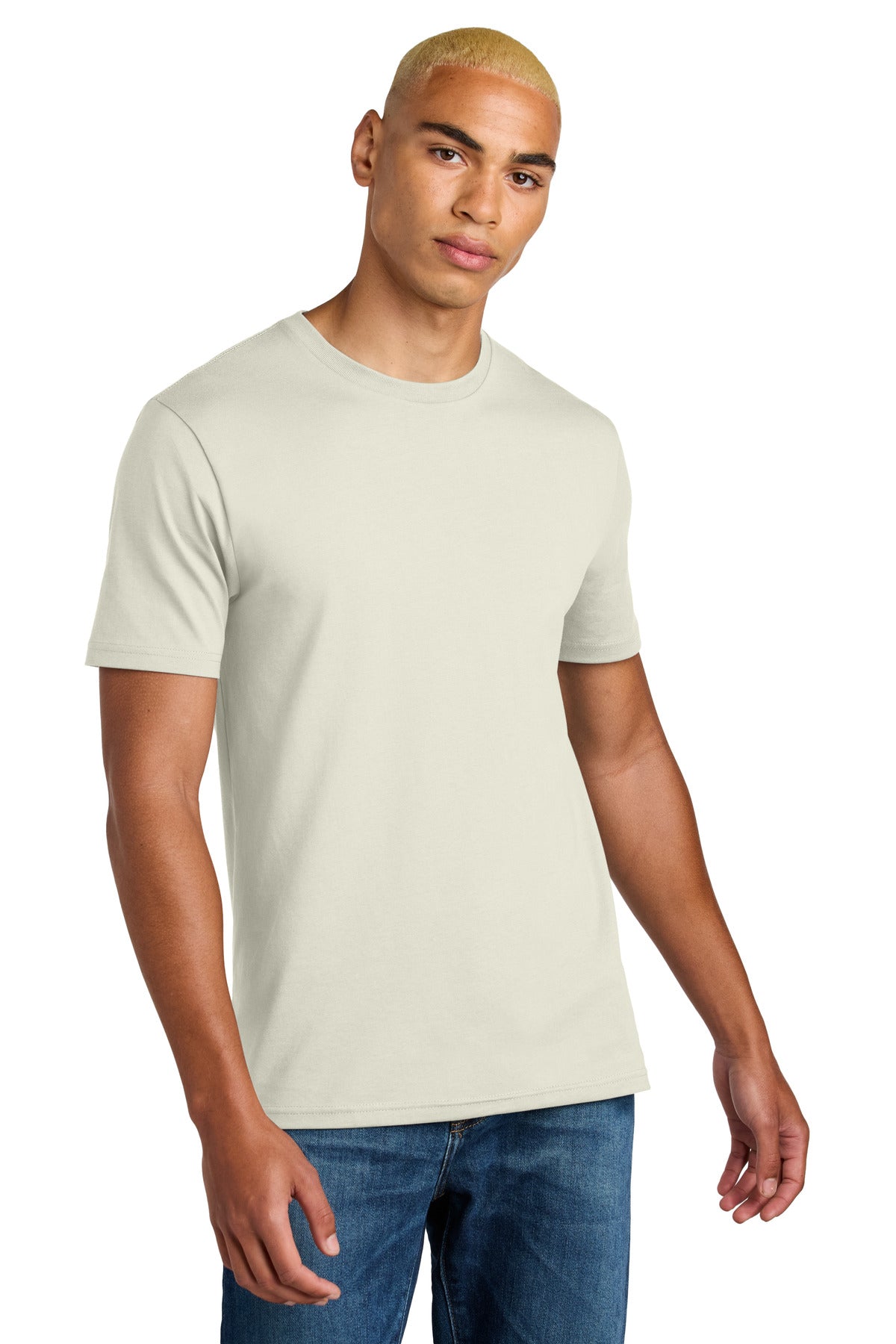 District Perfect Weight Icon Tee - White Onyx - front