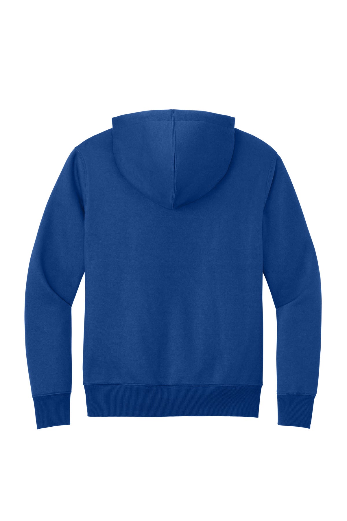 District Perfect Weight Fleece Hoodie - Deep Royal - flat back