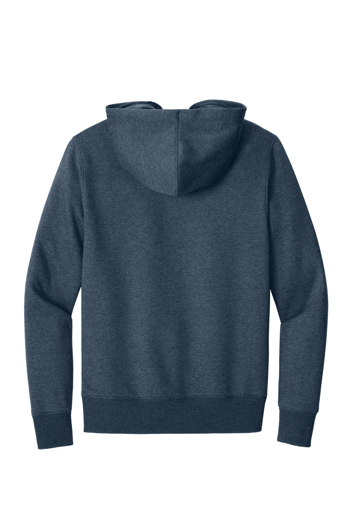 District Perfect Weight Fleece Hoodie - Heathered Navy - flat back