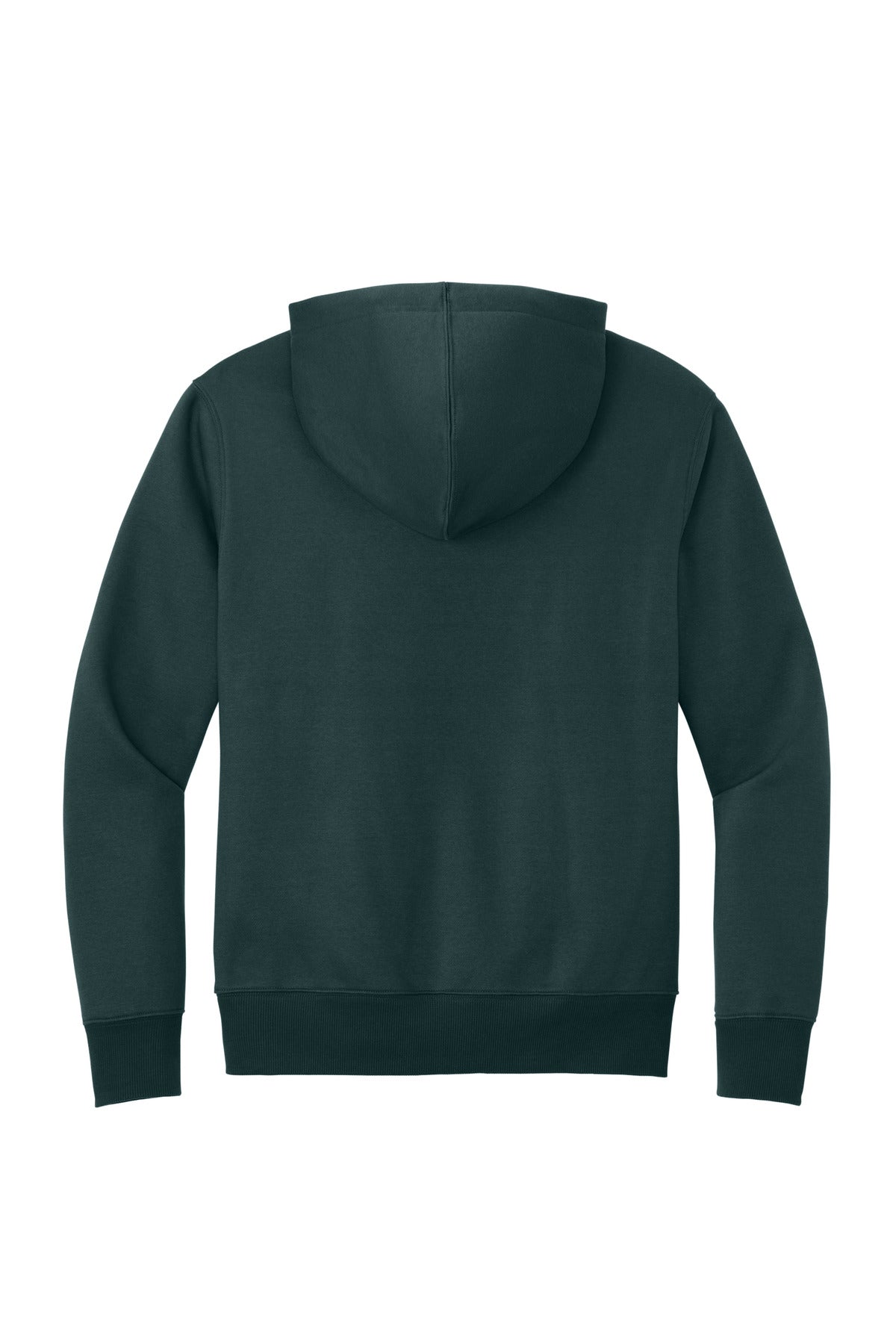 District Perfect Weight Fleece Hoodie - Rainforest - flat back