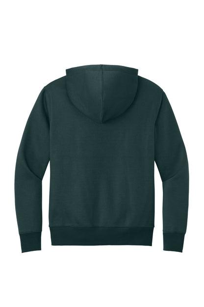 District Perfect Weight Fleece Hoodie - Rainforest - flat back