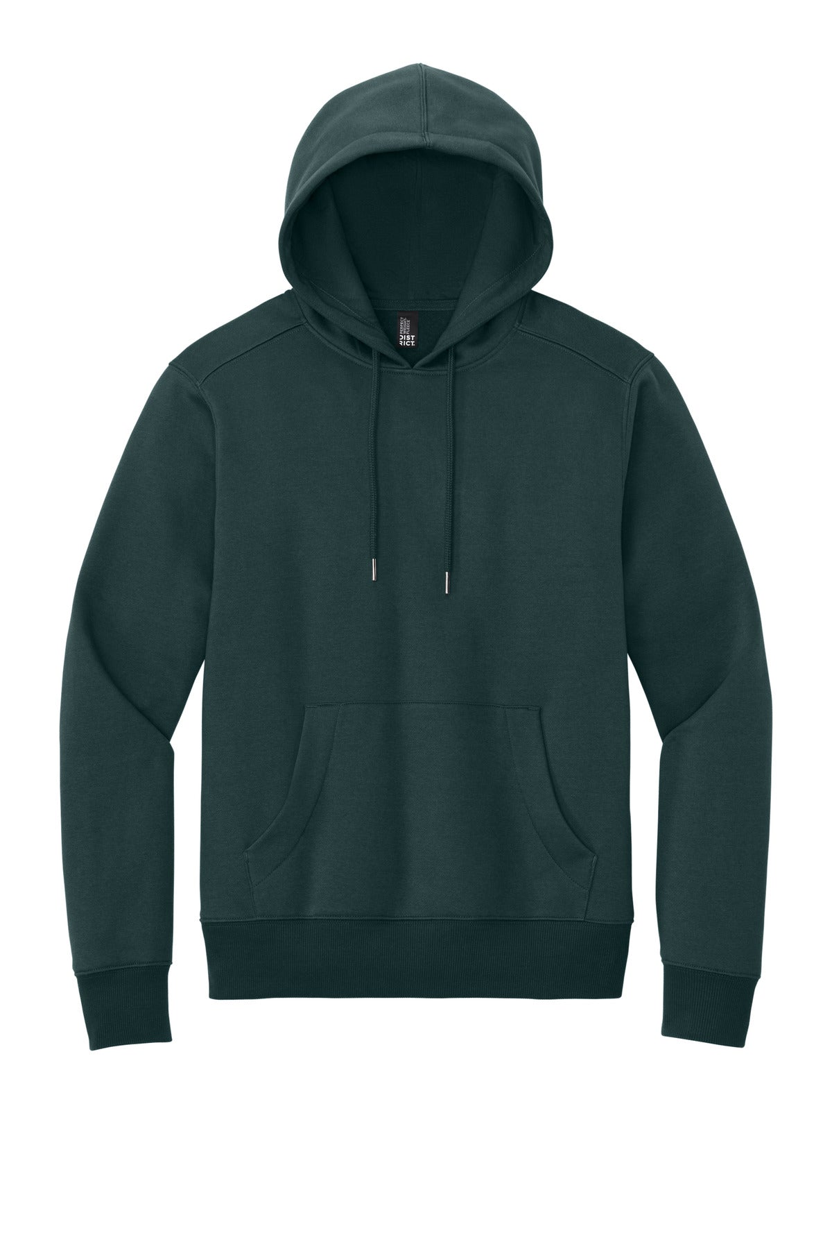 District Perfect Weight Fleece Hoodie - Rainforest - flat front
