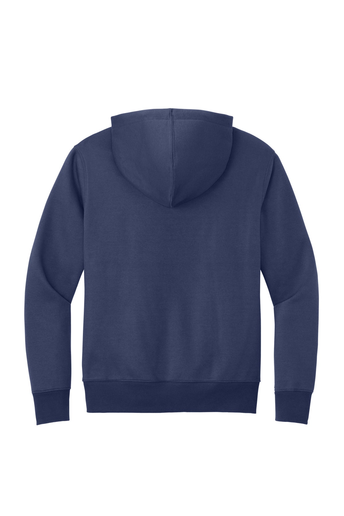 District Perfect Weight Fleece Hoodie - Tanzanite - flat back