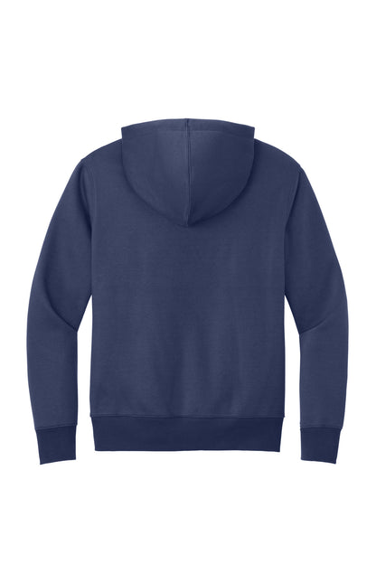 District Perfect Weight Fleece Hoodie - Tanzanite - flat back