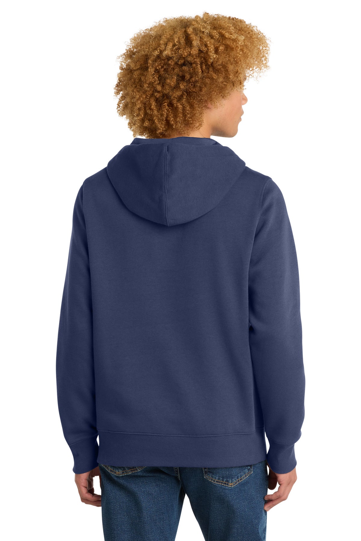 District Perfect Weight Fleece Hoodie - Tanzanite - back