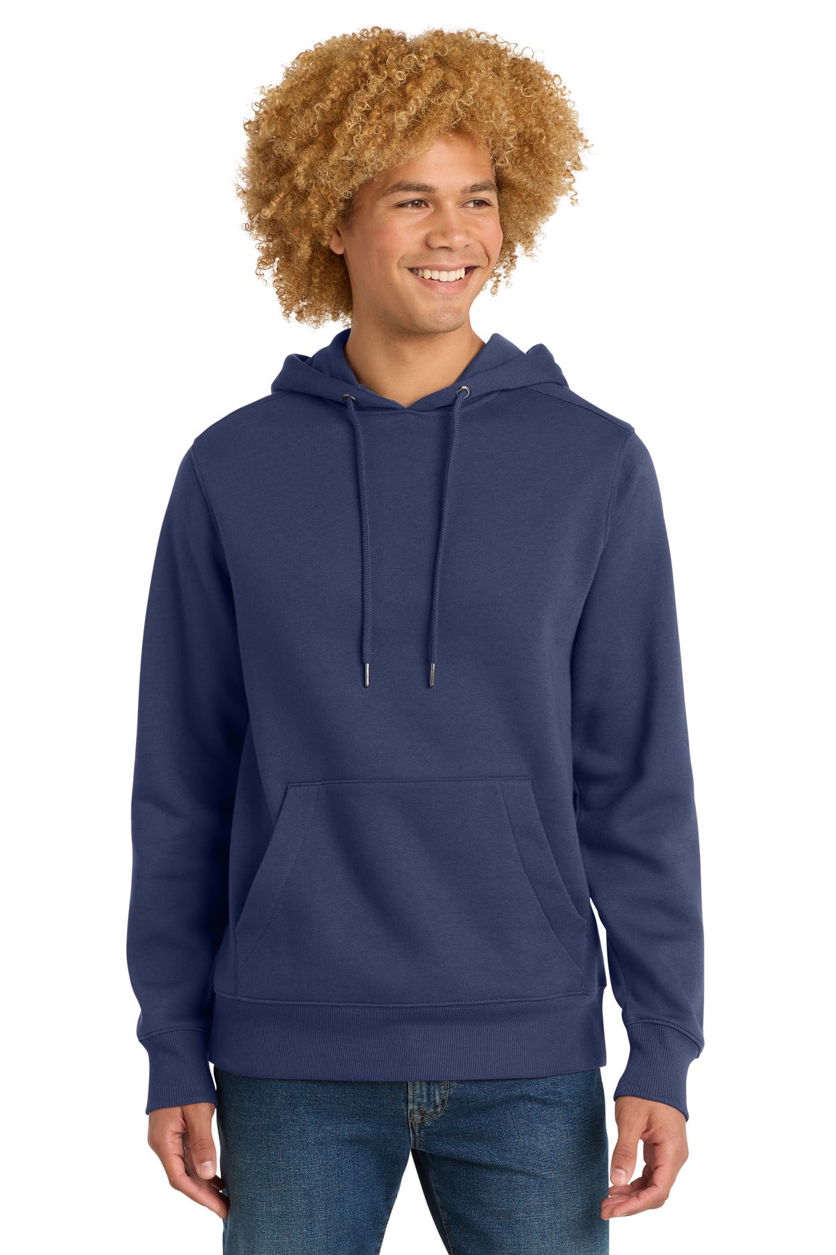 District Perfect Weight Fleece Hoodie - Tanzanite - front