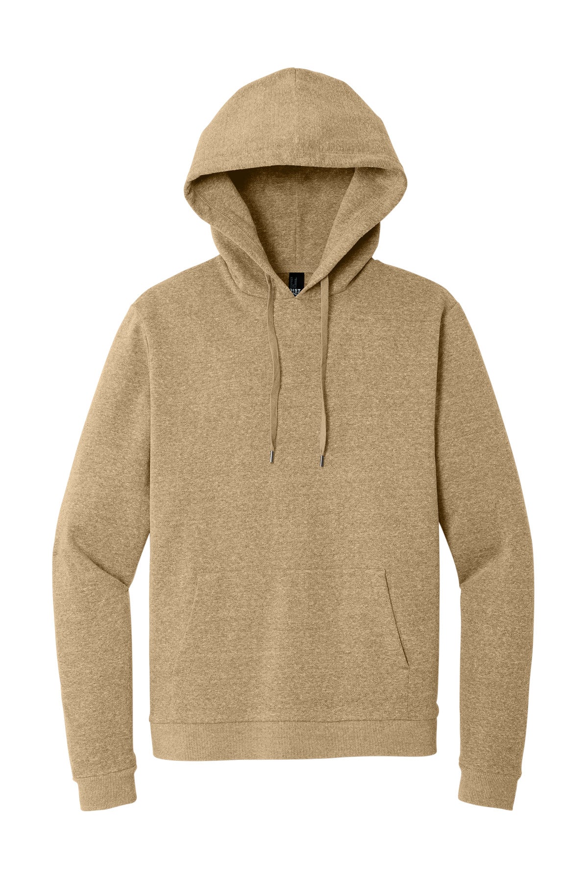District Perfect Tri Fleece Pullover Hoodie - Desert Tan Heather - flat front