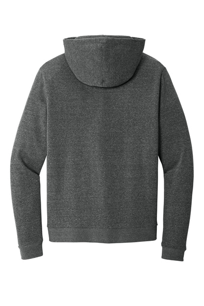 District Perfect Tri Fleece Pullover Hoodie - Heathered Charcoal - flat back