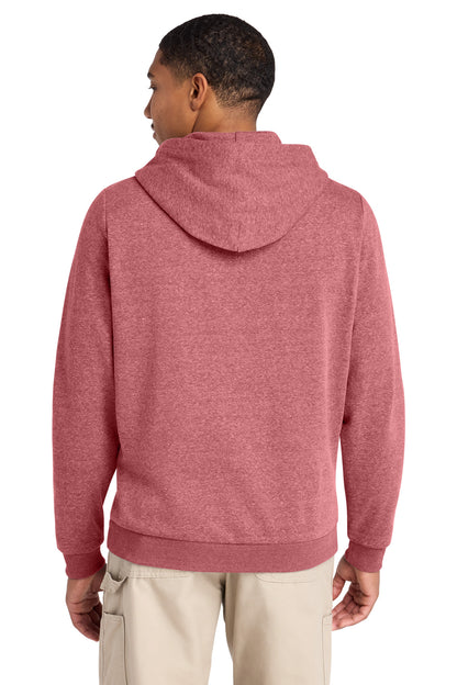 District Perfect Tri Fleece Pullover Hoodie - Red Frost - back