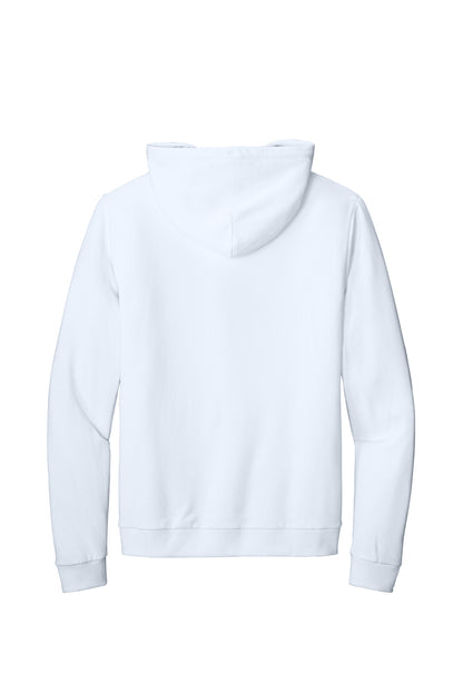District Perfect Tri Fleece Pullover Hoodie - White - flat back