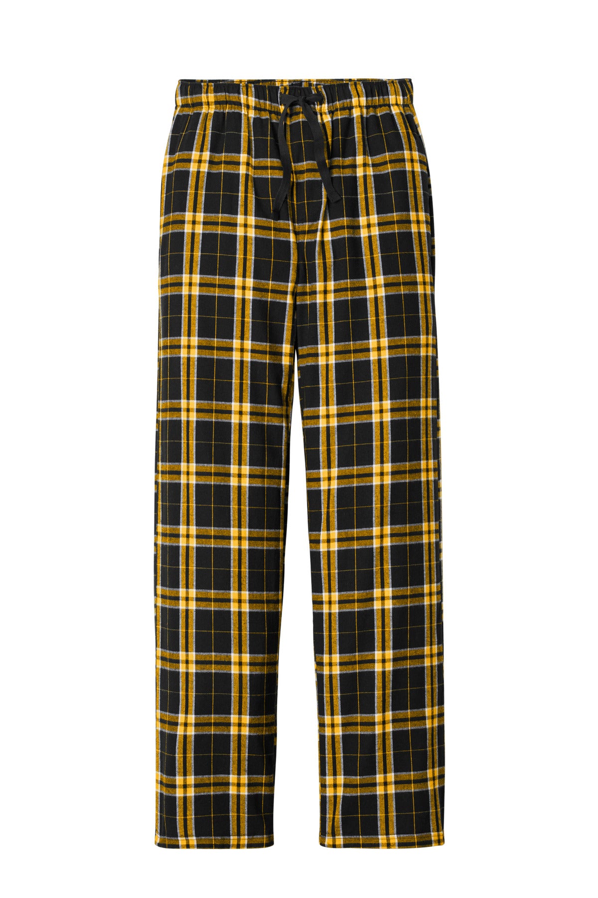 District Flannel Pocket Pant - Black/ Gold - flat front