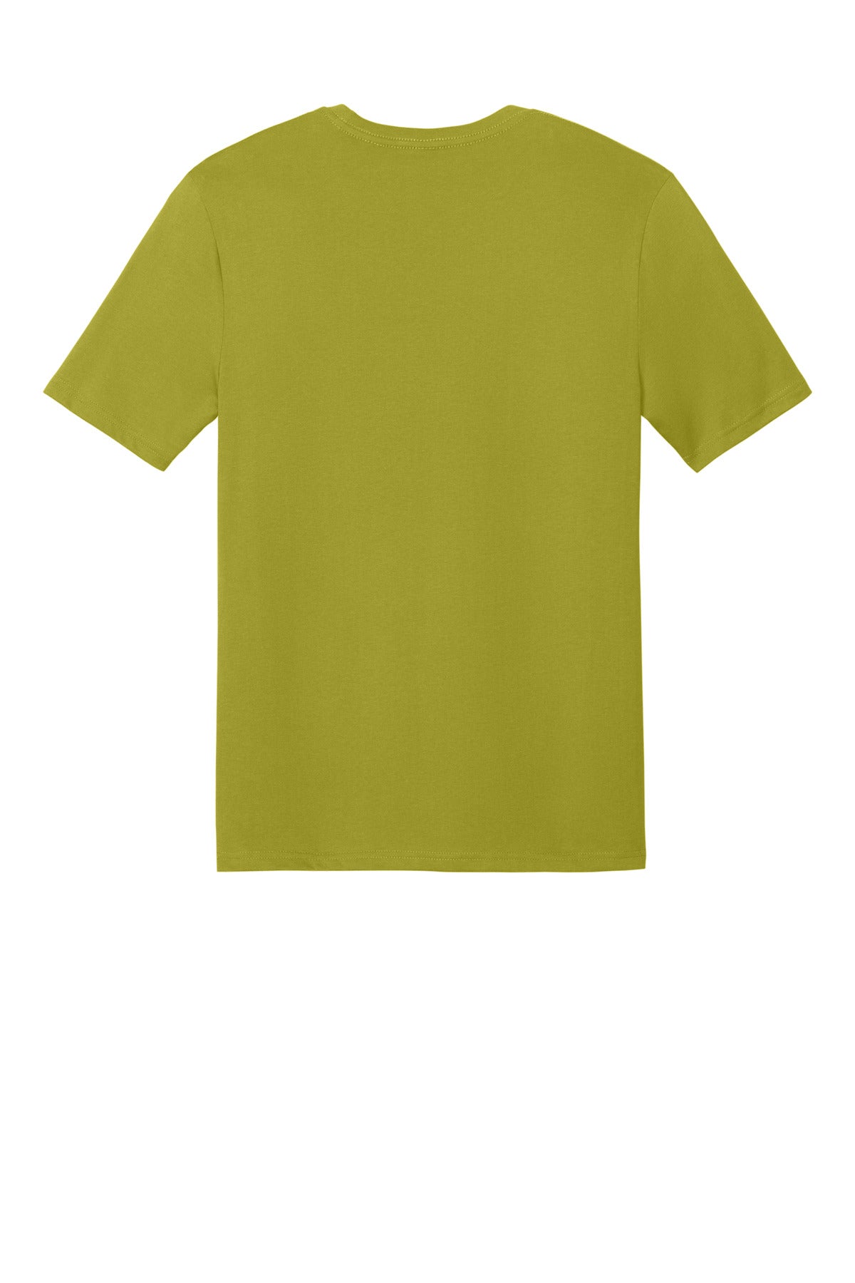 District Perfect Weight CVC Tee - Golden Cypress Green - flat back