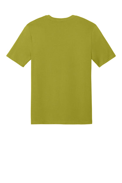 District Perfect Weight CVC Tee - Golden Cypress Green - flat back