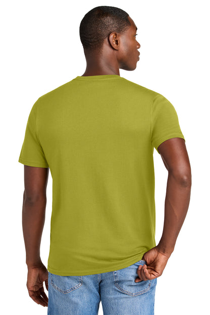 District Perfect Weight CVC Tee - Golden Cypress Green - back