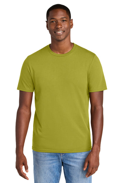 District Perfect Weight CVC Tee - Golden Cypress Green - front
