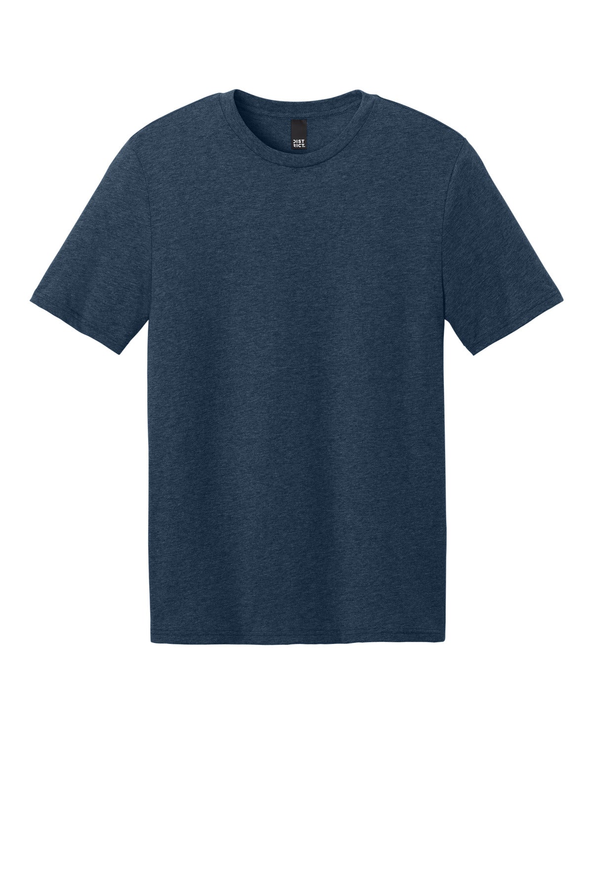 District Perfect Weight CVC Tee - Heathered Navy - flat front
