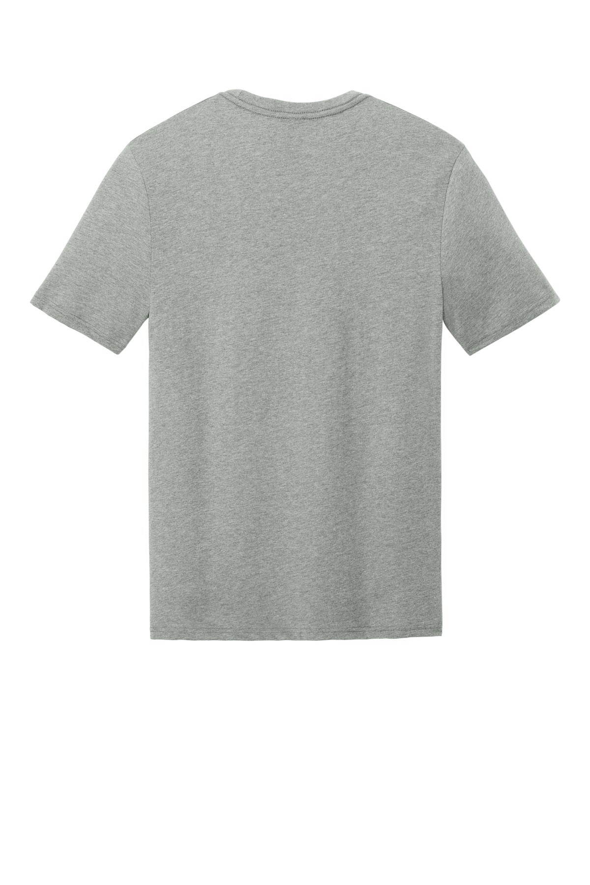 District Perfect Weight CVC Tee - Light Heather Grey - flat back