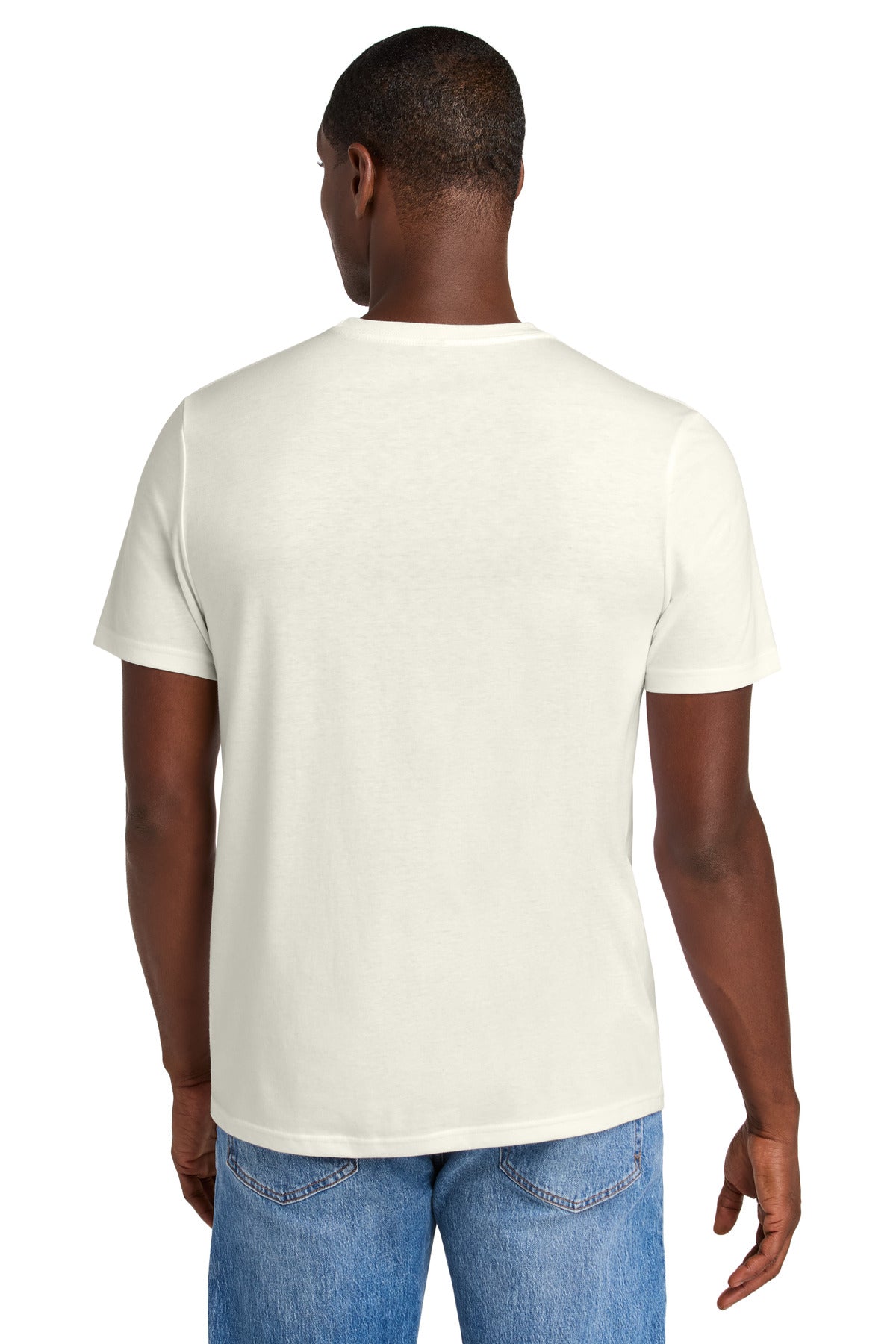 District Perfect Weight CVC Tee - White Onyx - back
