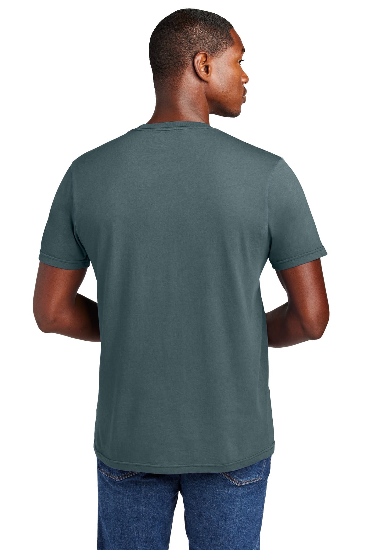 District Wash Tee - Deep Steel Blue - back