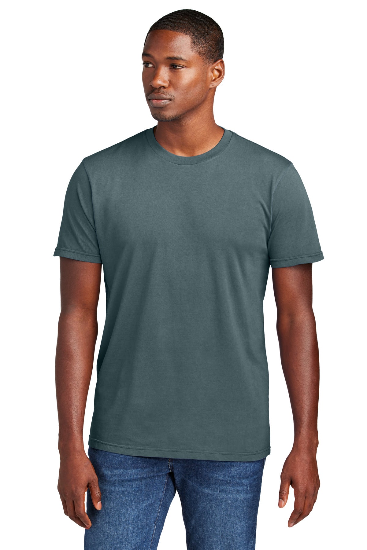 District Wash Tee - Deep Steel Blue - front