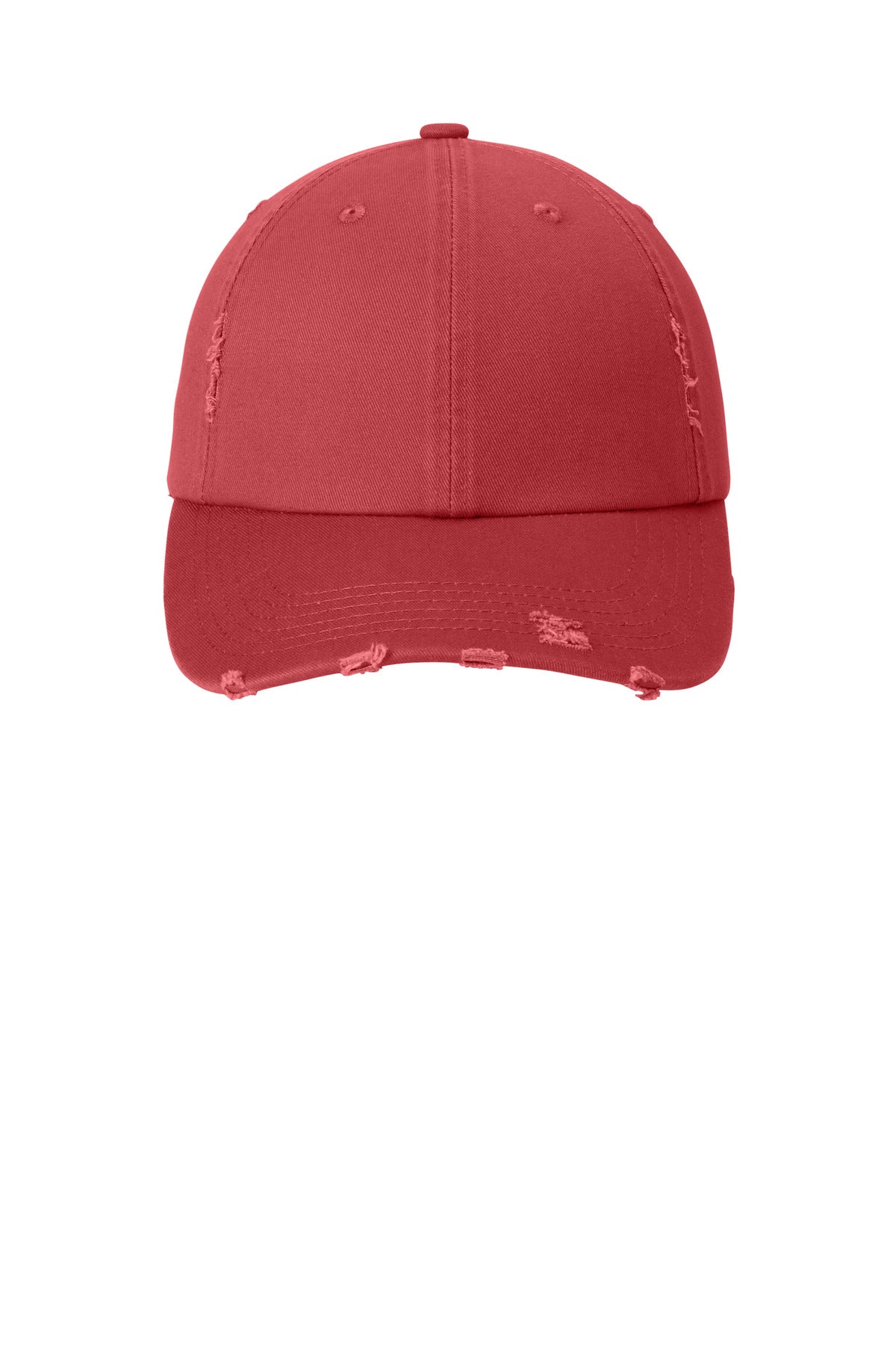 District Distressed Cap - Dashing Red - flat front