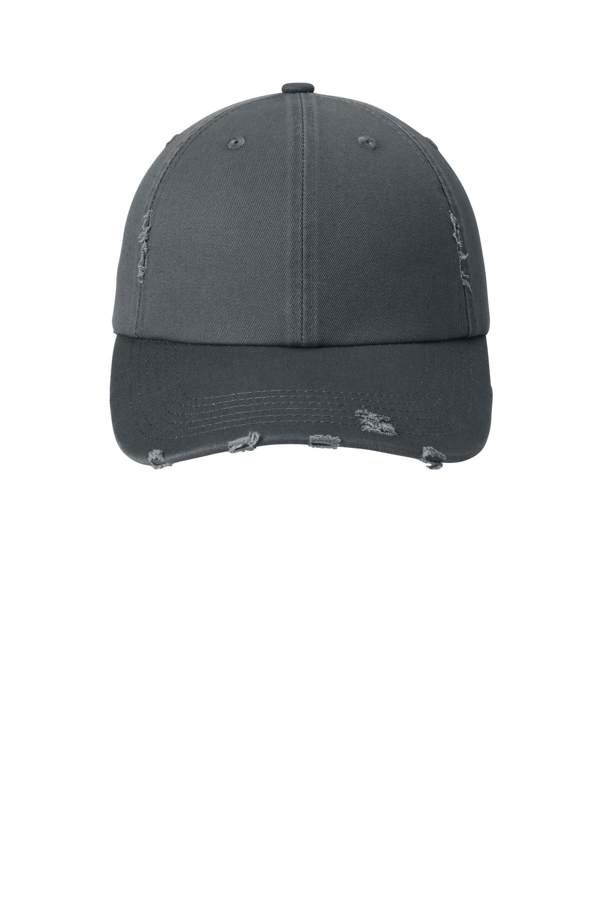 District Distressed Cap - Nickel - flat front