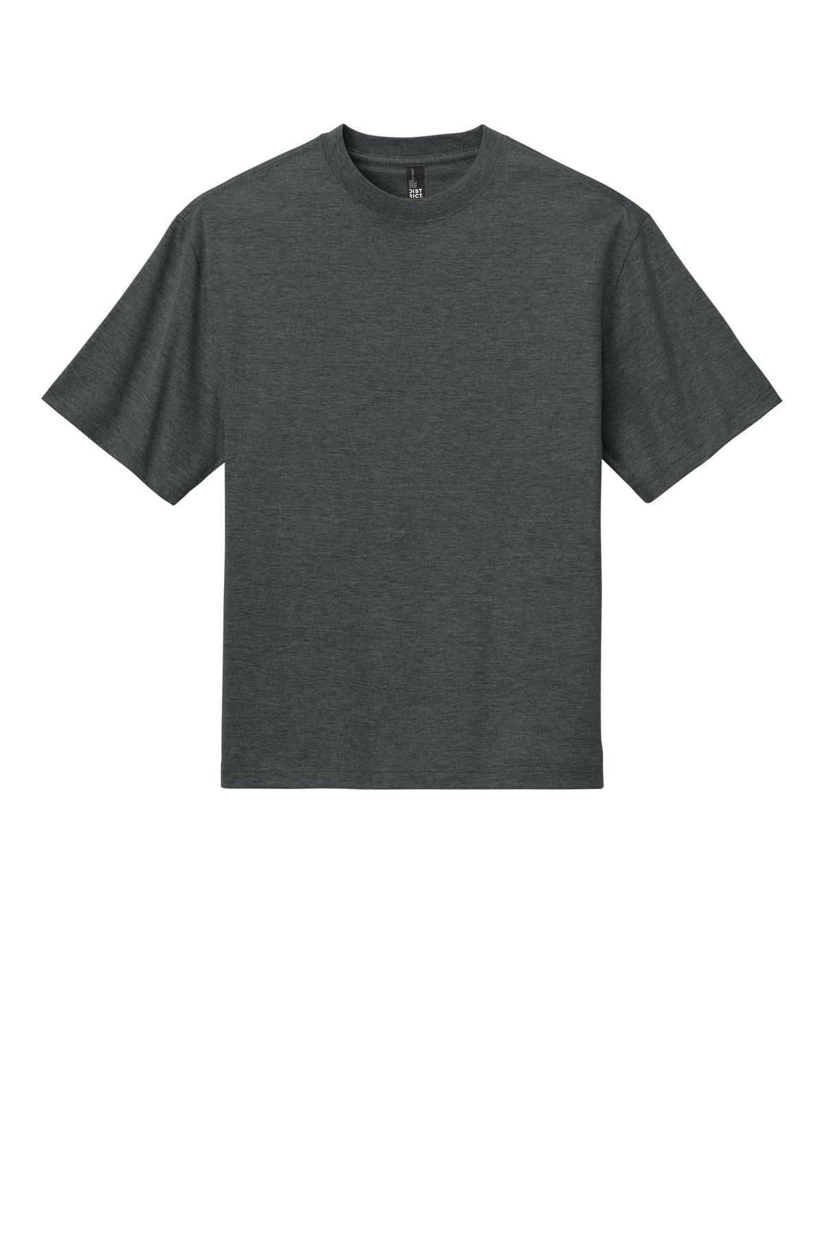 District Heavyweight Very Important Tee - Heathered Charcoal - flat front