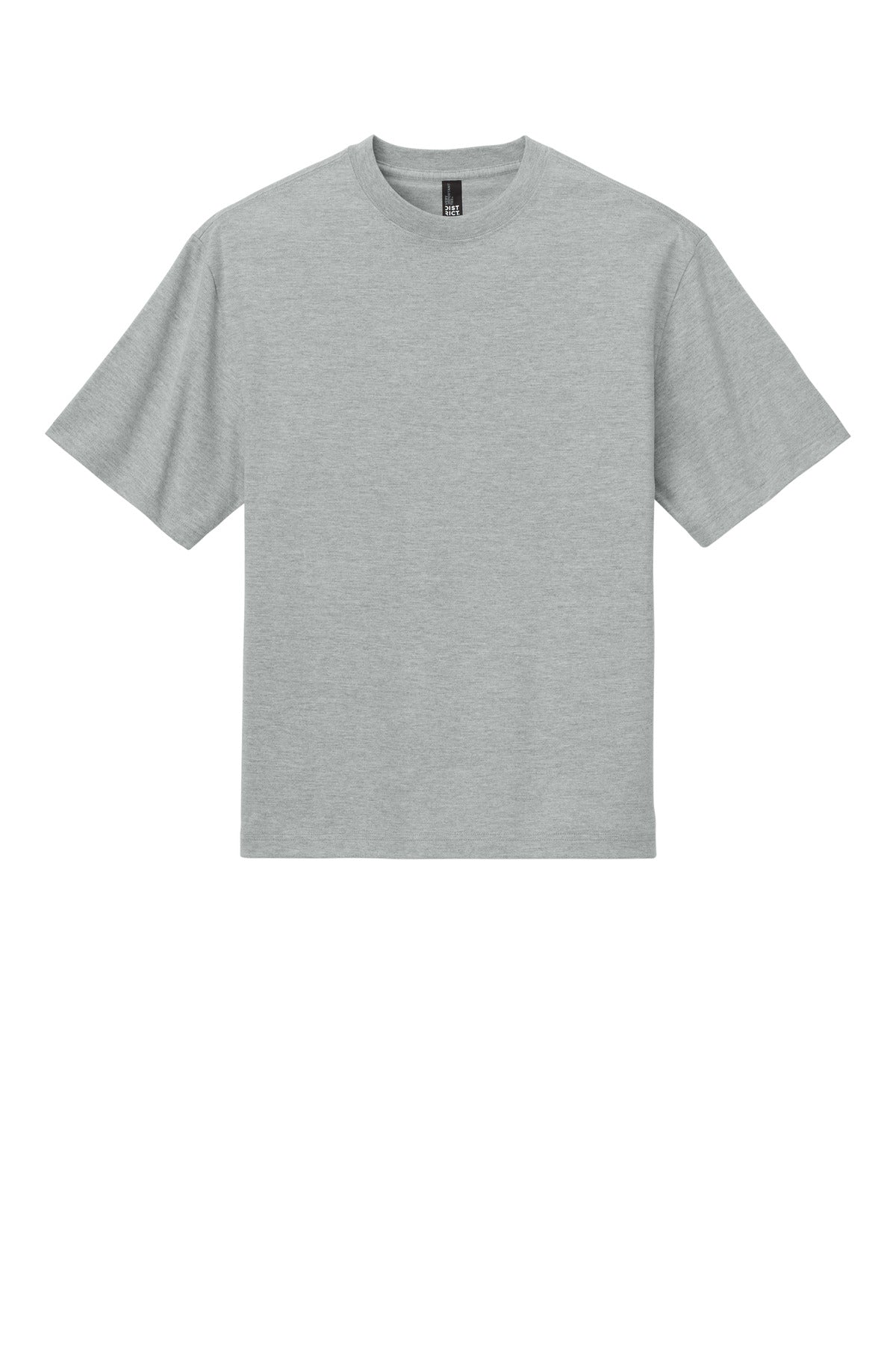 District Heavyweight Very Important Tee - Light Heather Grey - flat front