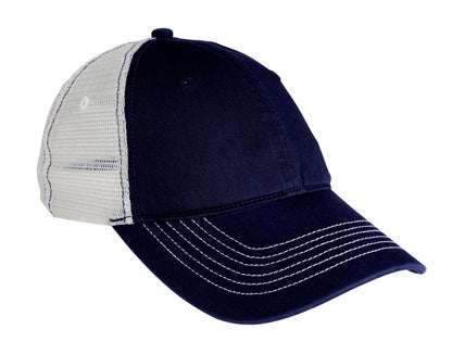 District Mesh Back Cap - New Navy/ White - front