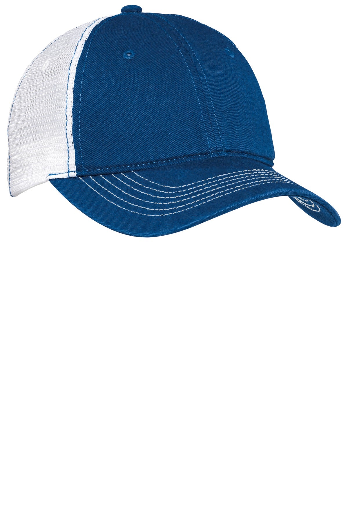 District Mesh Back Cap - Royal/ White - front