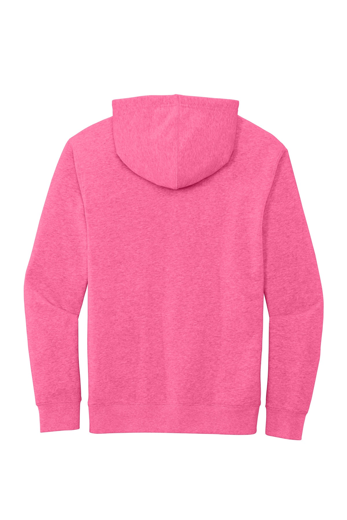 District V.I.T. Fleece Hoodie - Awareness Pink Heather - flat back