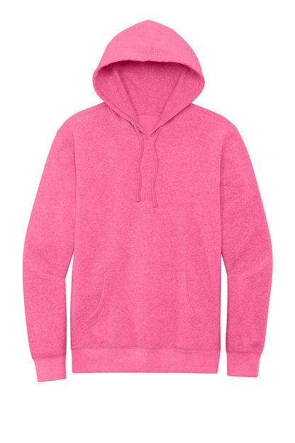 District V.I.T. Fleece Hoodie - Awareness Pink Heather - flat front