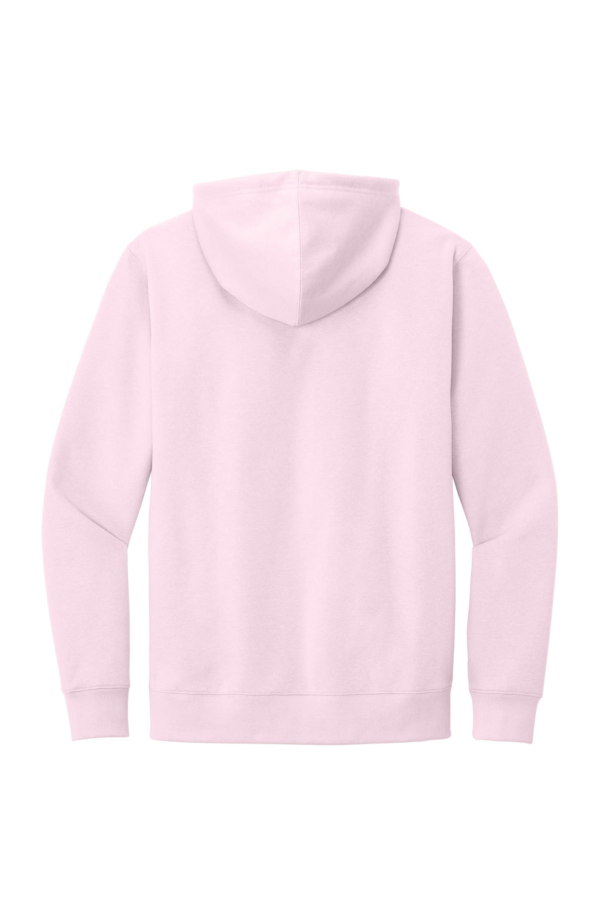 District V.I.T. Fleece Hoodie - Carnation Pink - flat back