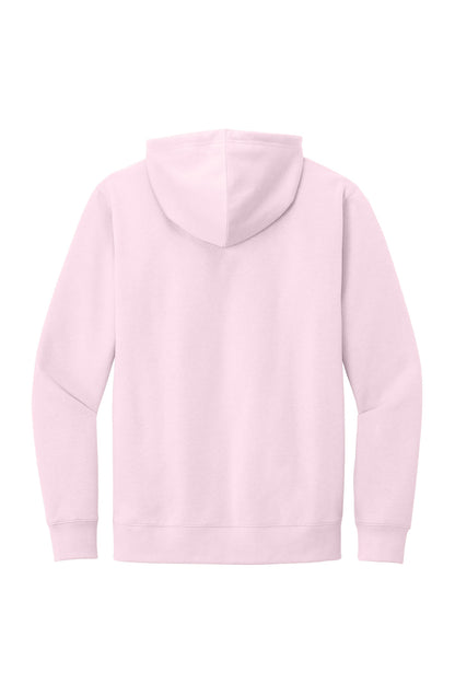 District V.I.T. Fleece Hoodie - Carnation Pink - flat back