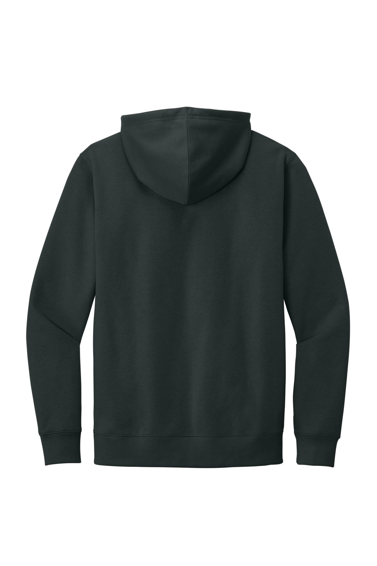 District V.I.T. Fleece Hoodie - Charcoal - flat back