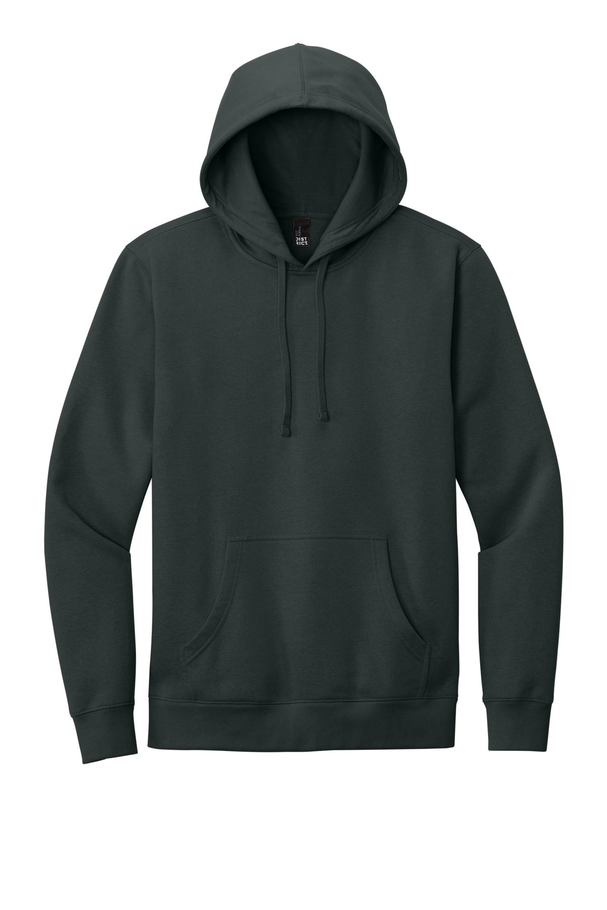 District V.I.T. Fleece Hoodie - Charcoal - flat front