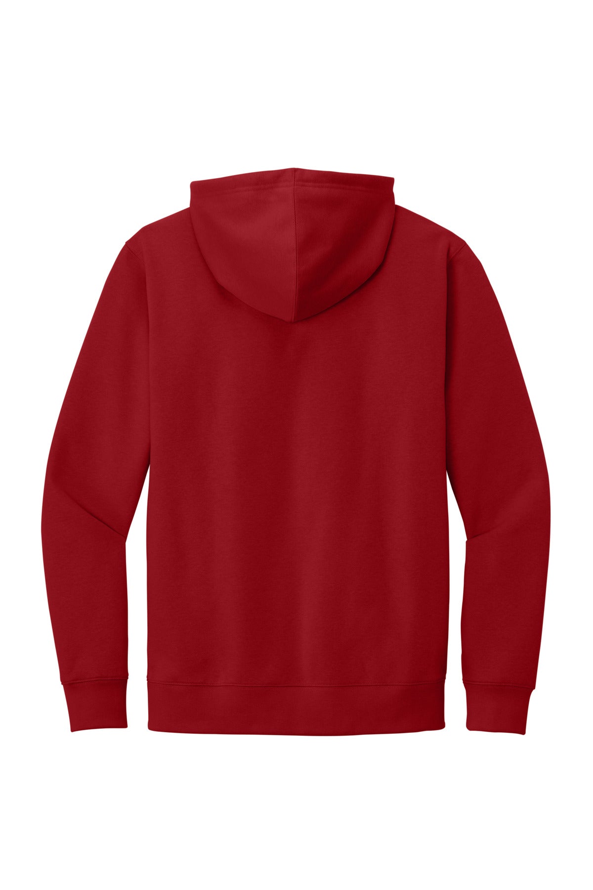 District V.I.T. Fleece Hoodie - Classic Red - flat back