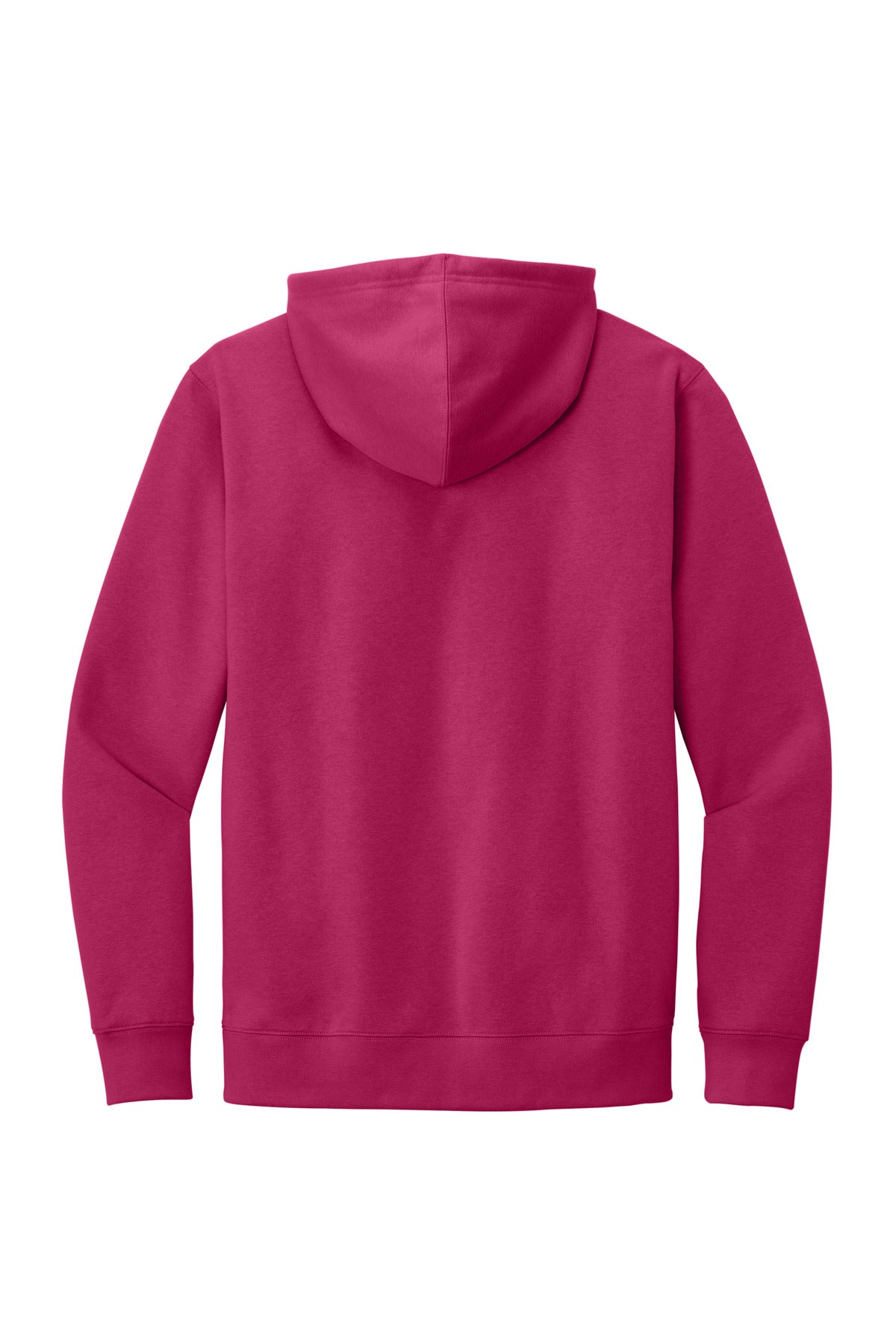 District V.I.T. Fleece Hoodie - Dark Fuchsia - flat back