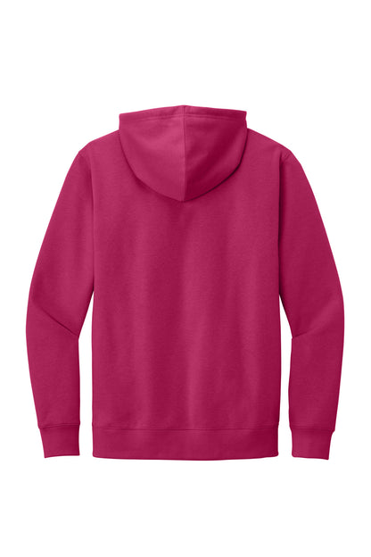 District V.I.T. Fleece Hoodie - Dark Fuchsia - flat back