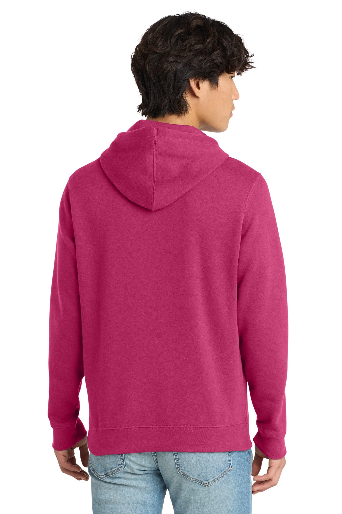 District V.I.T. Fleece Hoodie - Dark Fuchsia - back