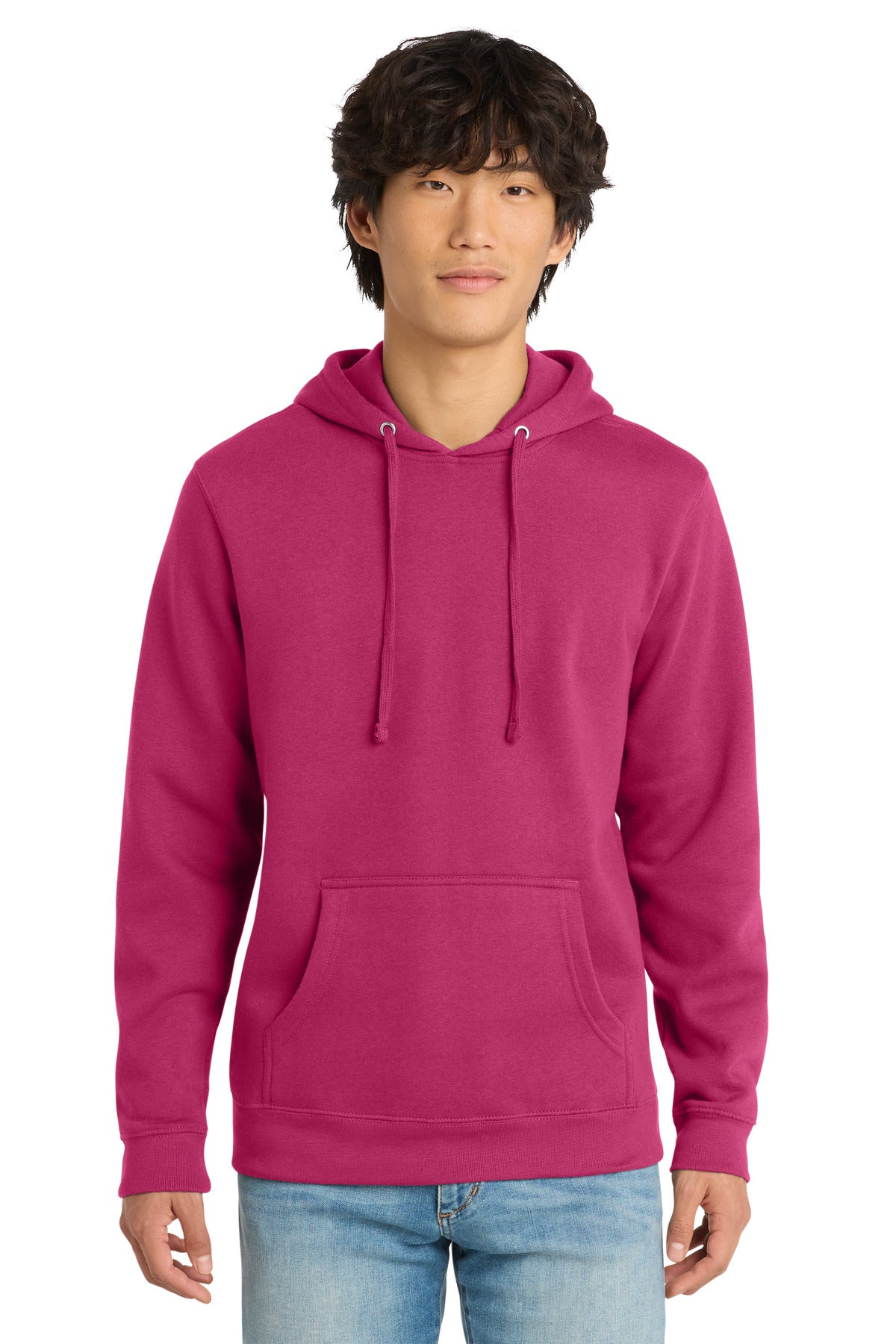 District V.I.T. Fleece Hoodie - Dark Fuchsia - front